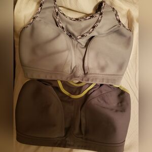 (2) Glamorise Gray Wireless Sports Bras Women Size 36G / 36DDDD